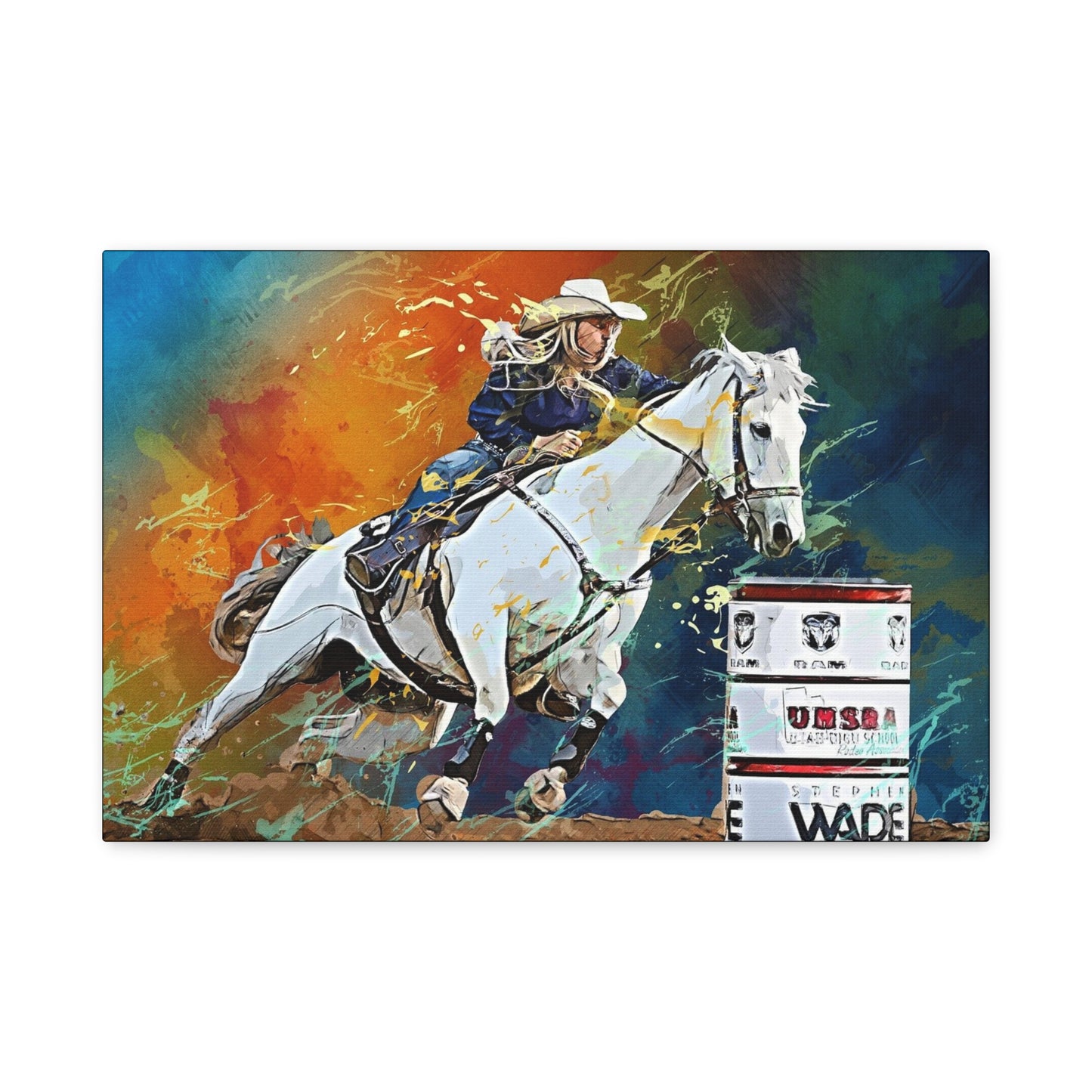 Cow Girl Matte Canvas, Stretched, 1.25"
