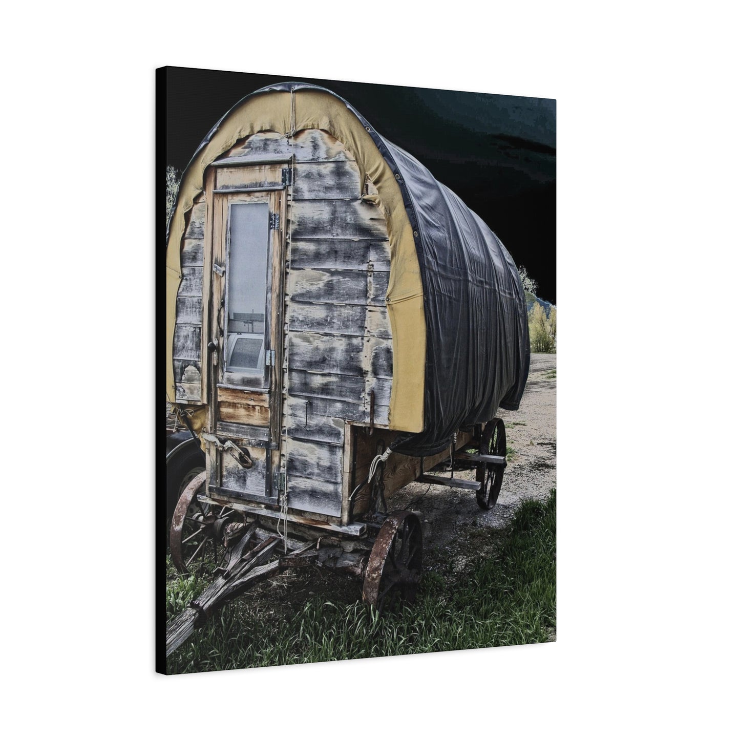 Chuck Wagon Matte Canvas, Stretched, 1.25"