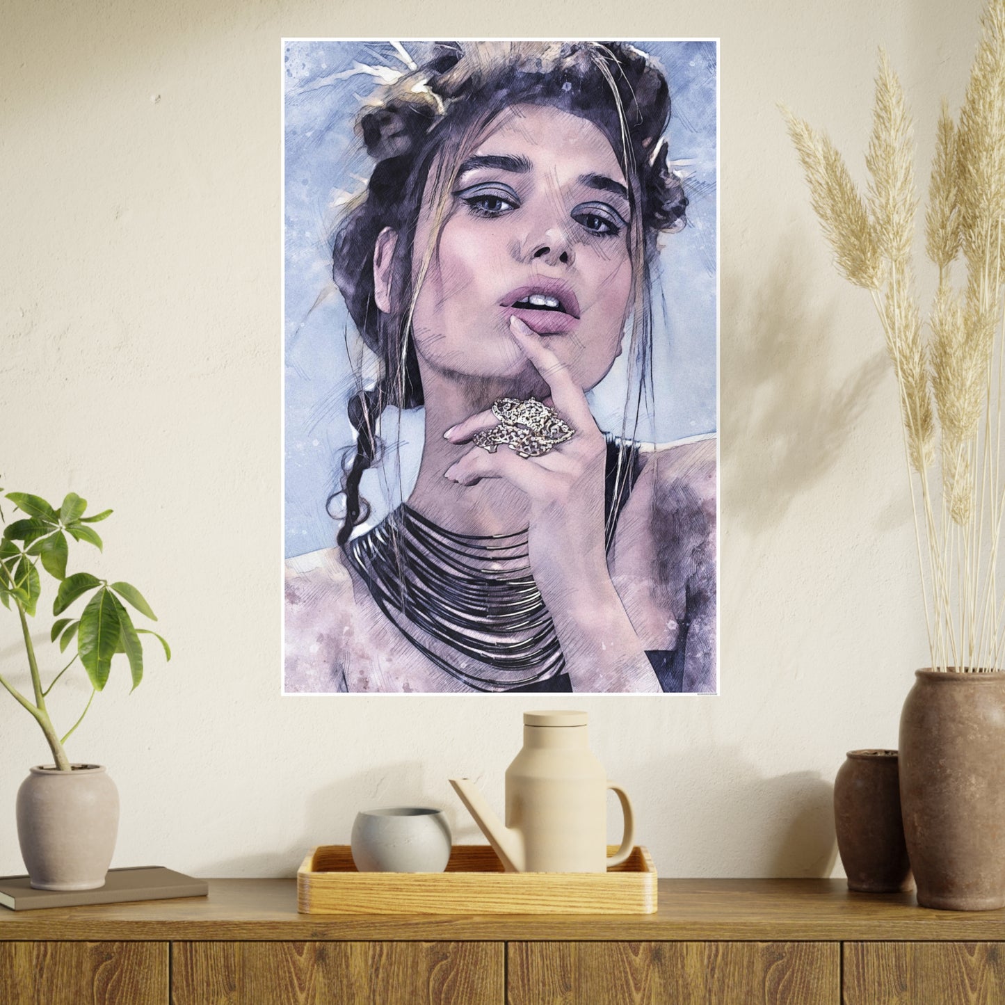 Woman Photo Art Paper Posters