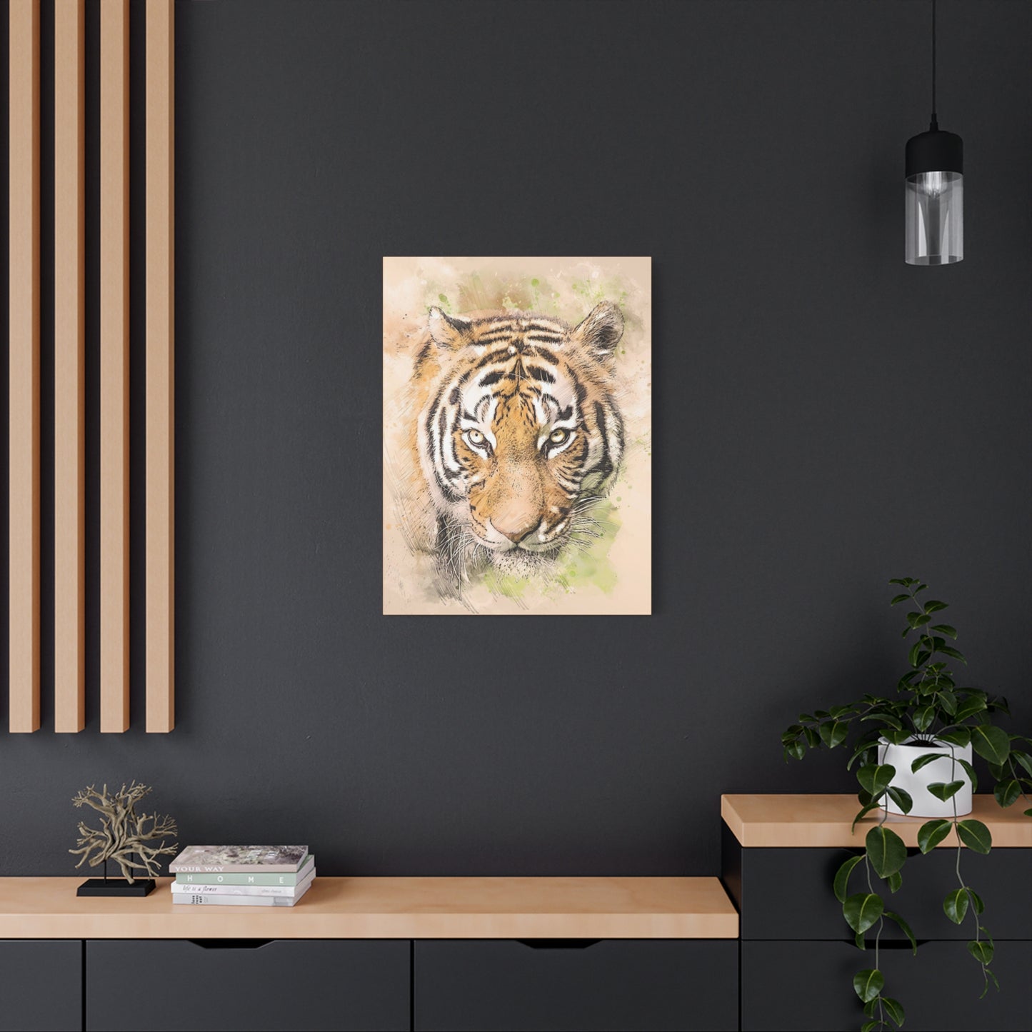 Tiger Matte Canvas, Stretched, 1.25"