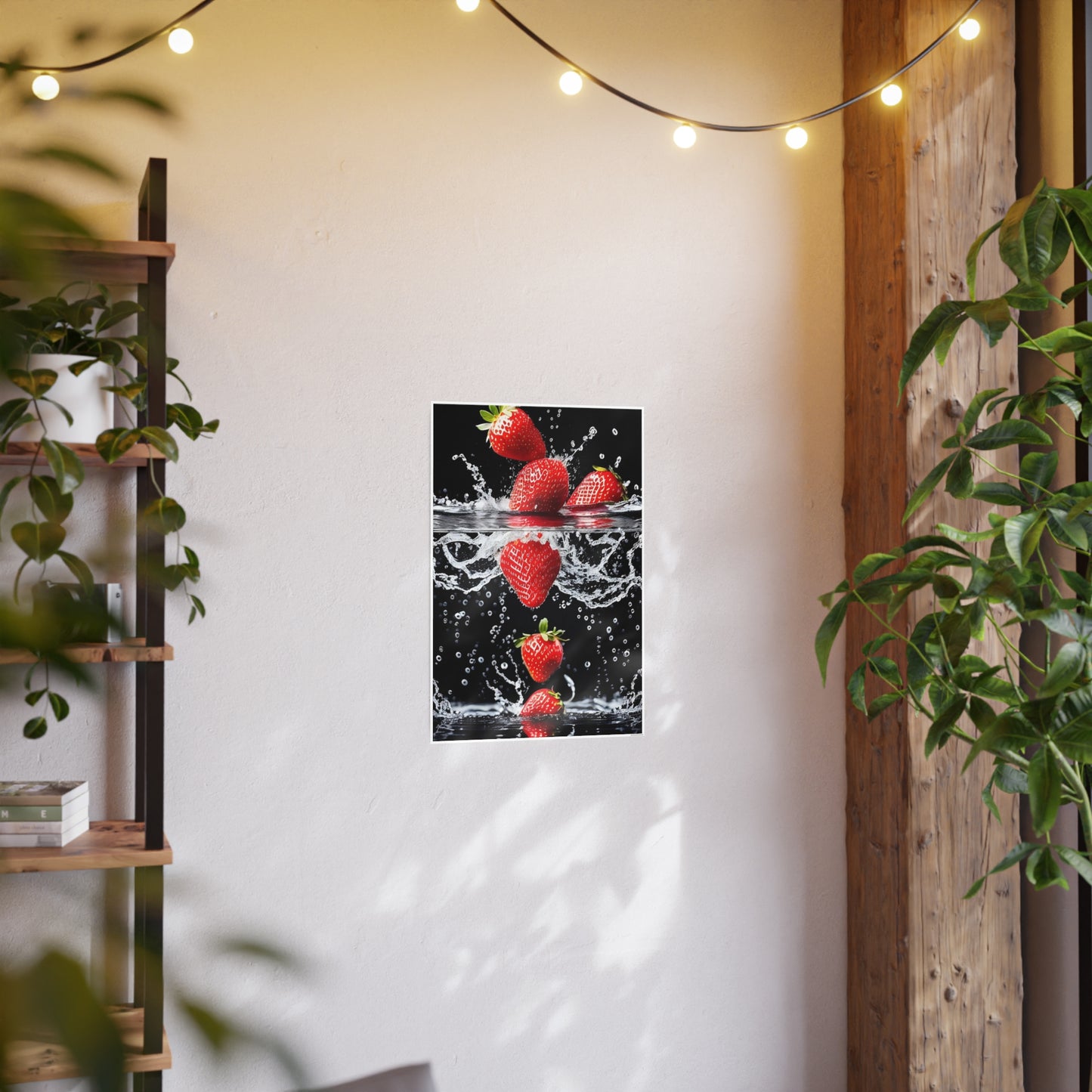 Strawberries AI Gen Photo Art Paper Posters