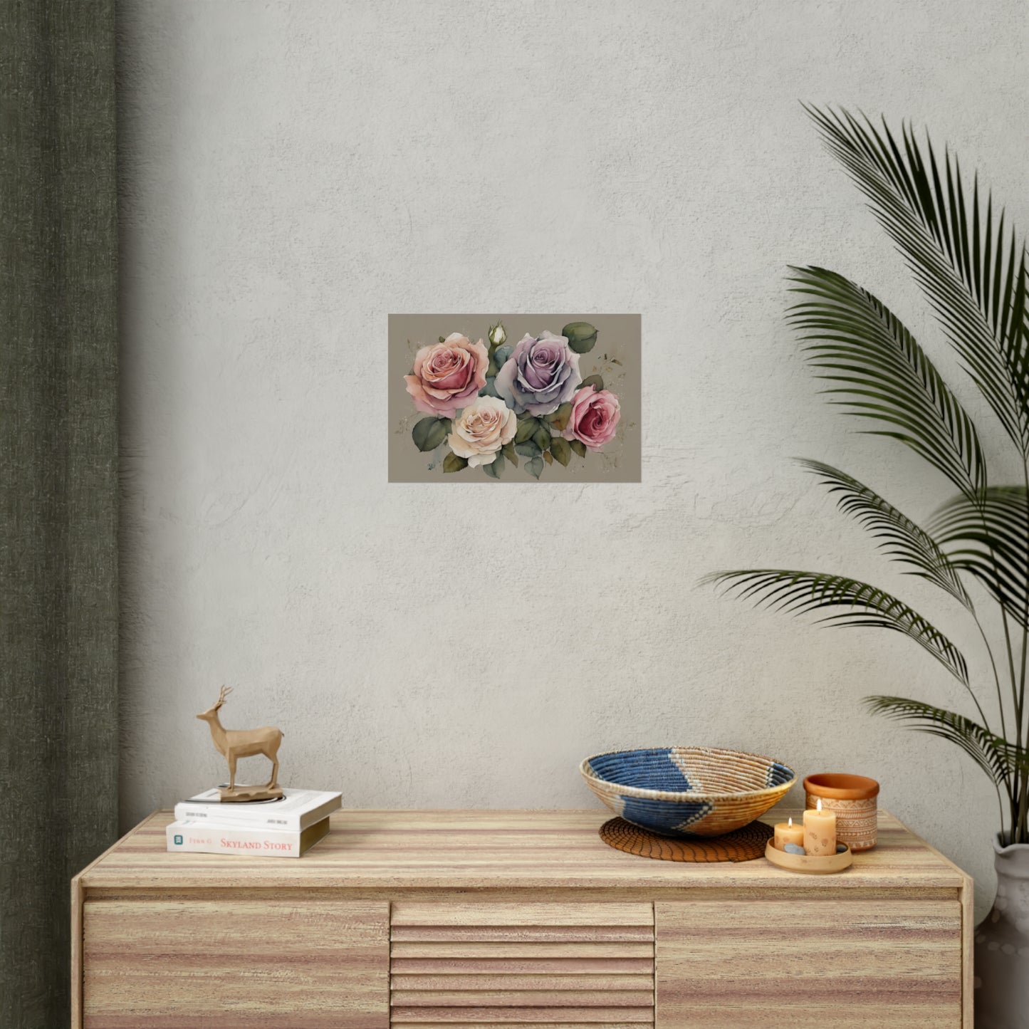Roses AI Gen Rolled Posters