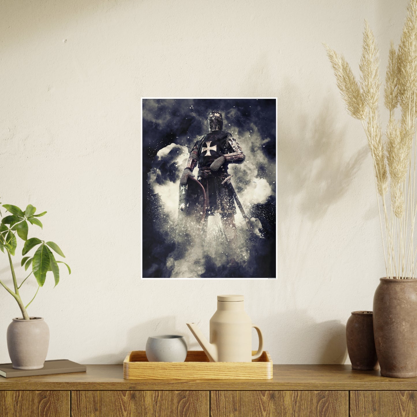 Knight Crusader Photo Art Paper Posters