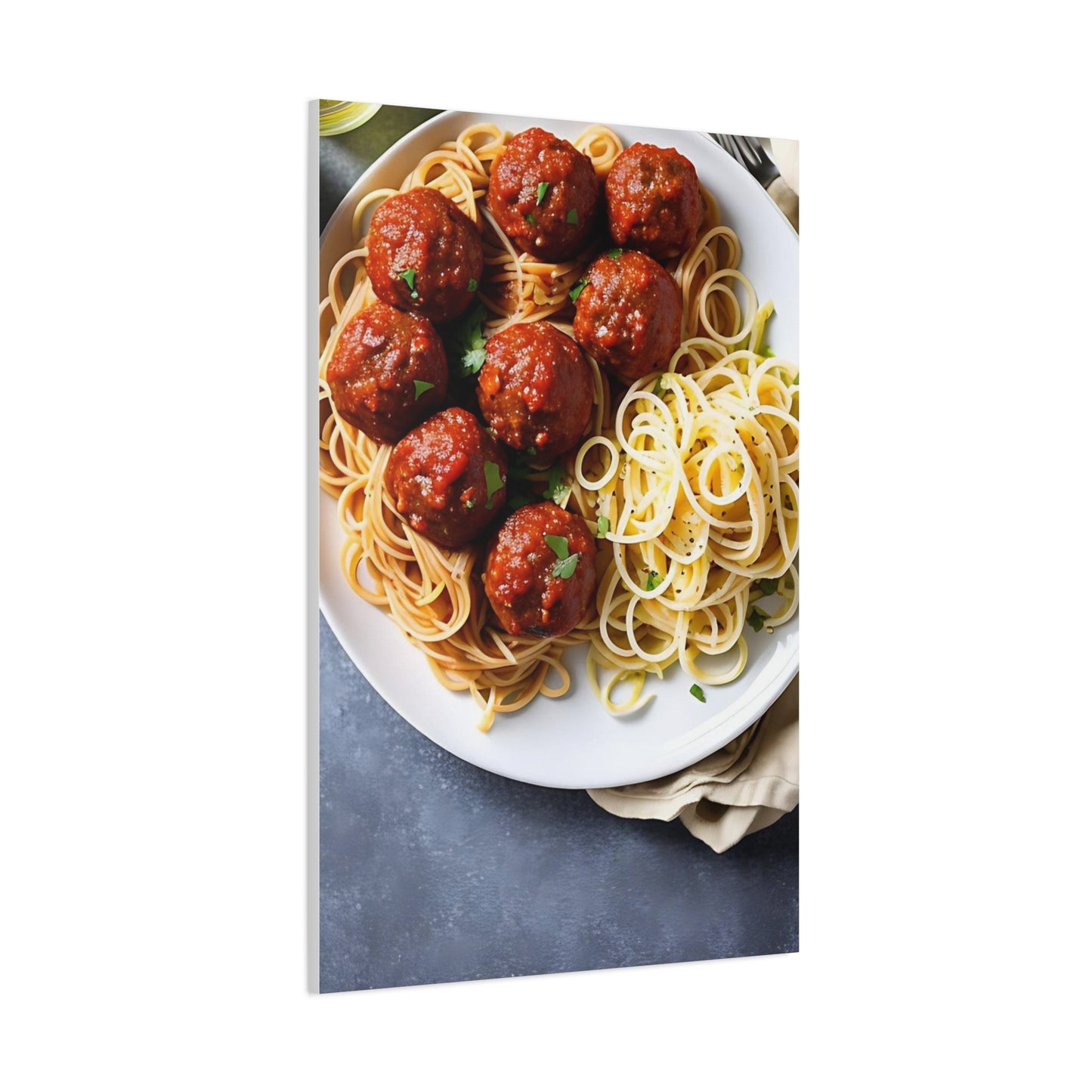 Spaghetti AI Gen Matte Canvas, Stretched, 1.25"