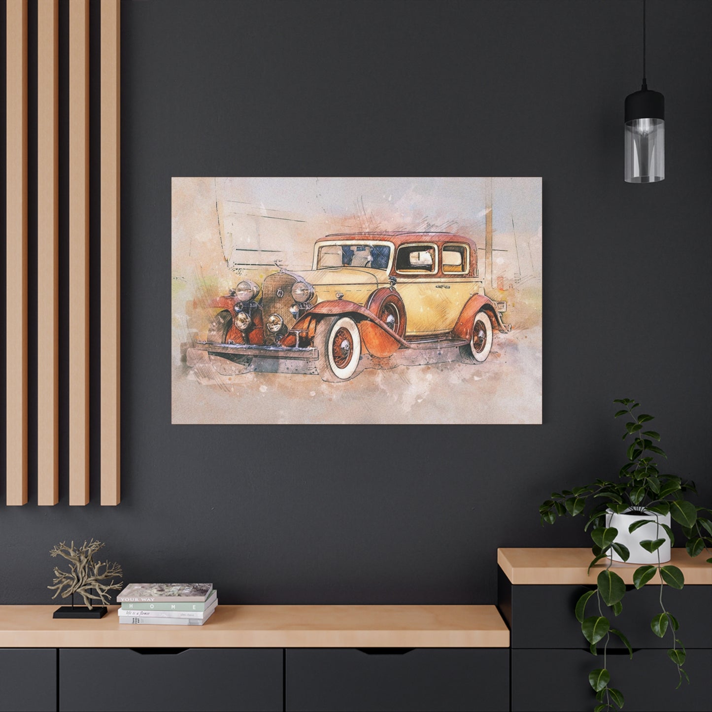 Cadillac Matte Canvas, Stretched, 1.25"