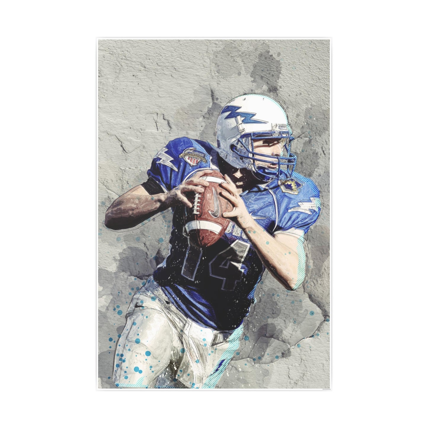 Quarterback Photo Art Paper Posters
