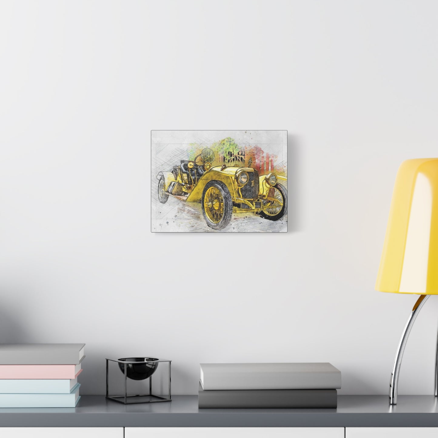 Car Matte Canvas, Stretched, 1.25"