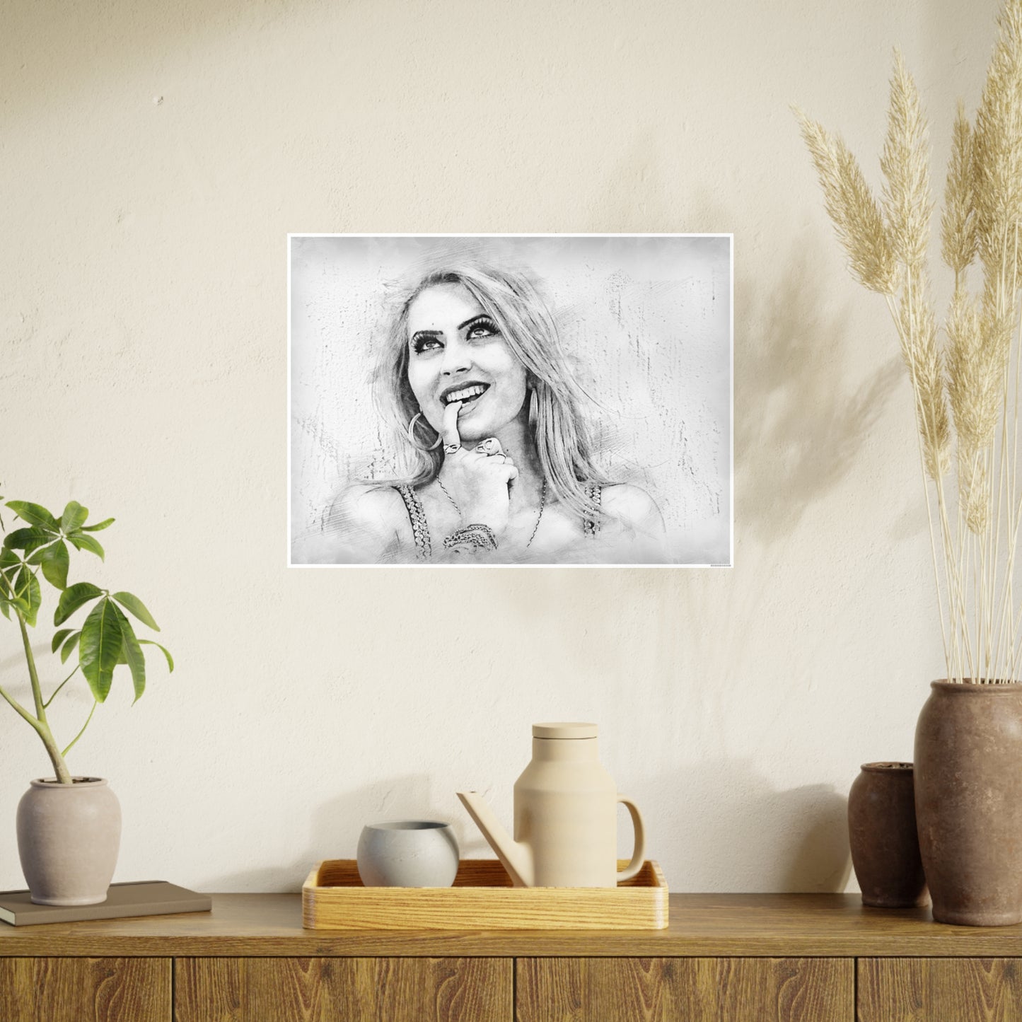Woman Photo Art Paper Posters
