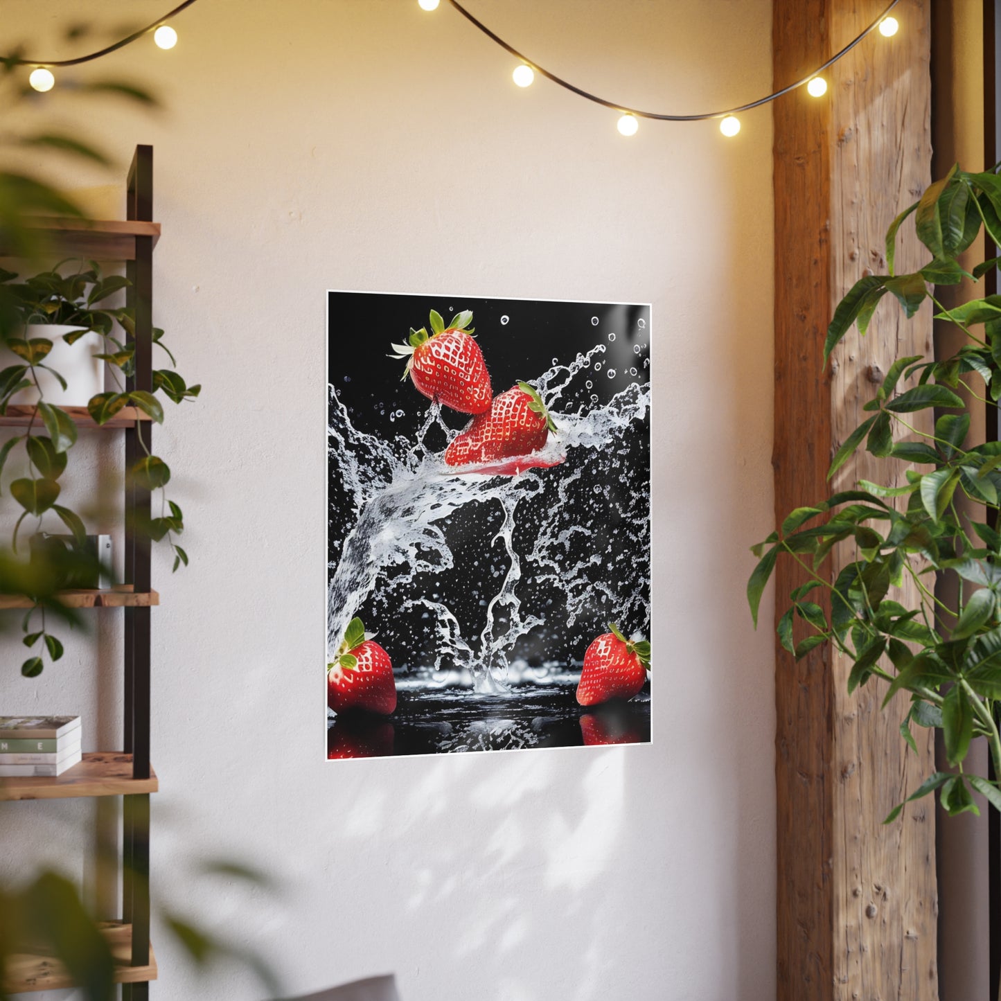 Strawberry AI Gen Photo Art Paper Posters