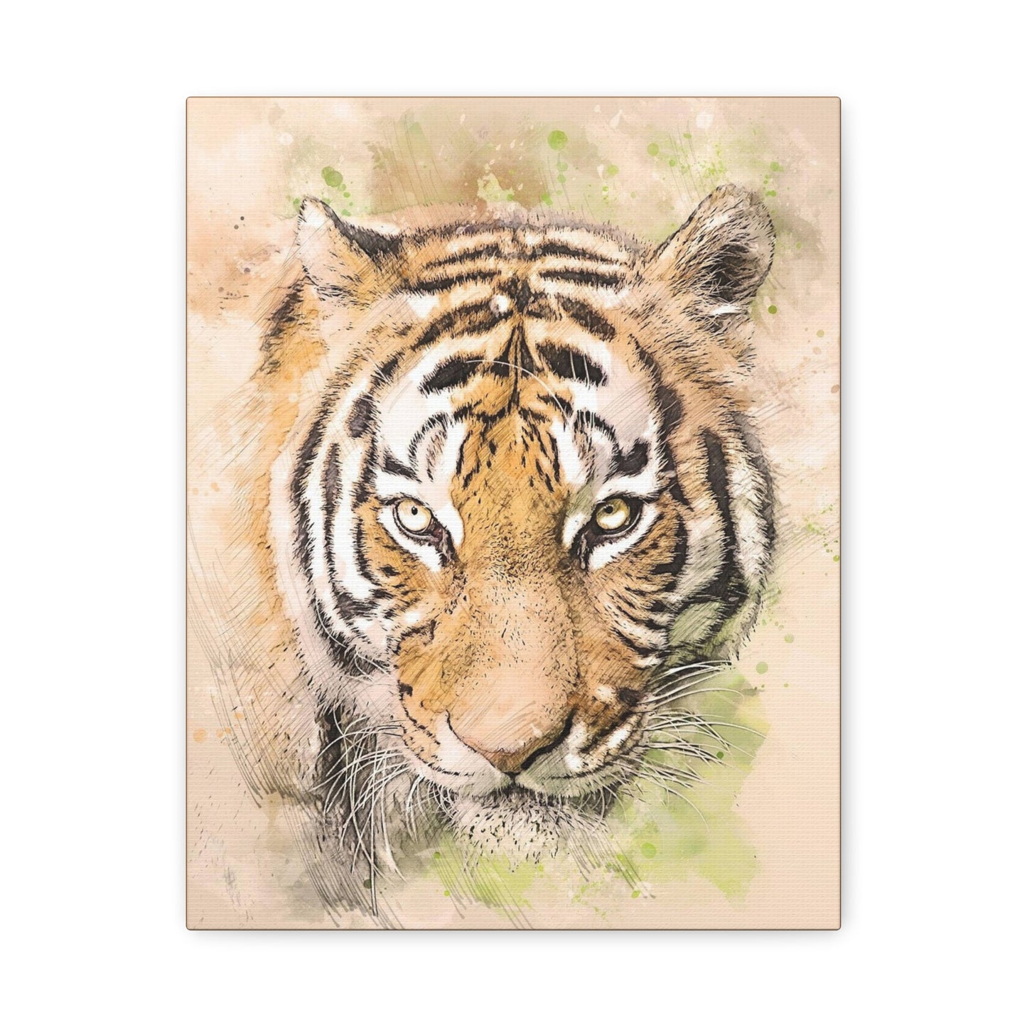 Tiger Matte Canvas, Stretched, 1.25"