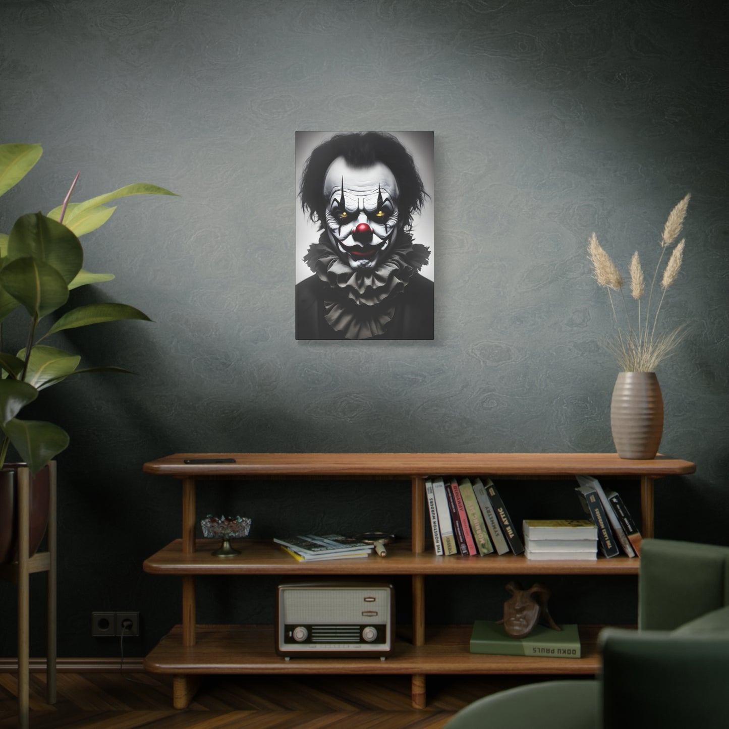 Clown AI Gen Matte Canvas, Stretched, 1.25"