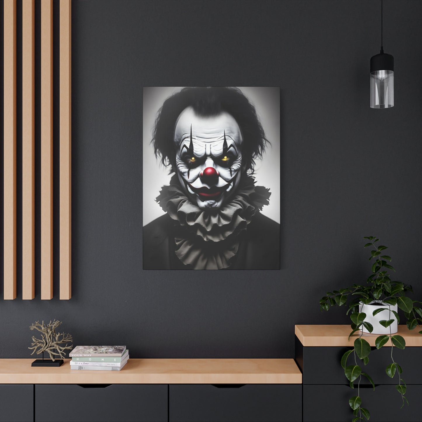 Clown AI Gen Matte Canvas, Stretched, 1.25"