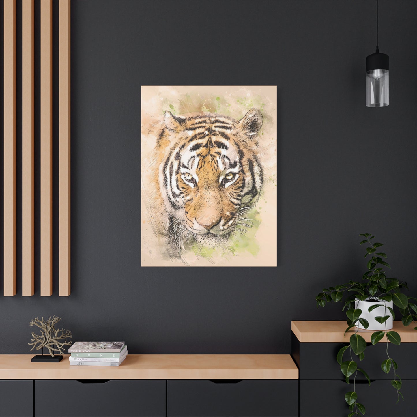 Tiger Matte Canvas, Stretched, 1.25"