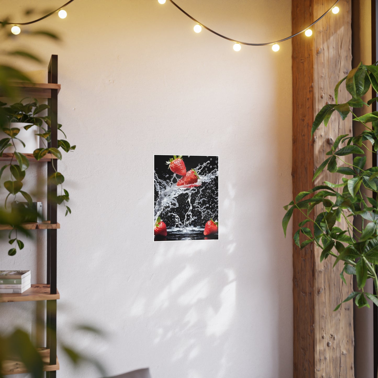 Strawberry AI Gen Photo Art Paper Posters