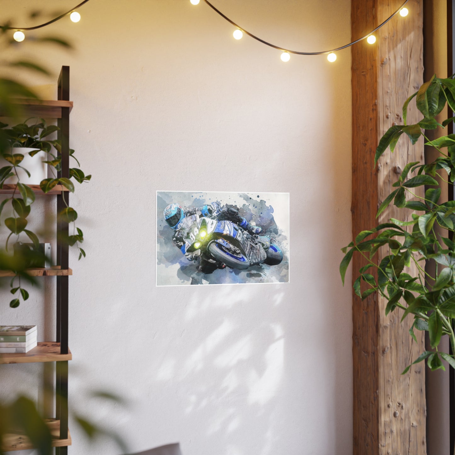 Motorcycle Race Photo Art Paper Posters
