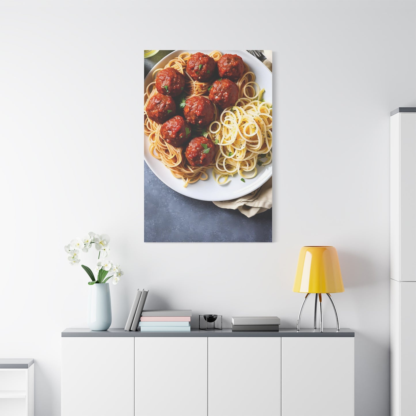Spaghetti AI Gen Matte Canvas, Stretched, 1.25"