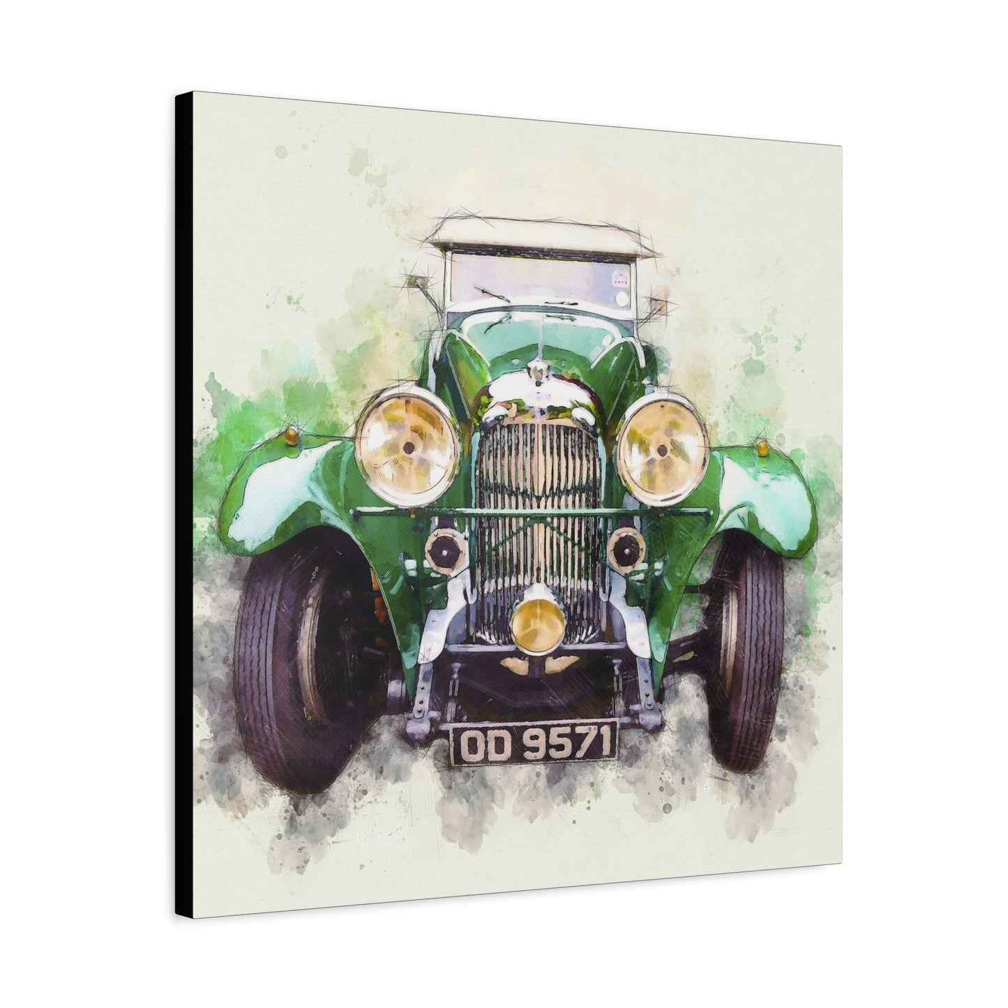 Car Matte Canvas, Stretched, 1.25"