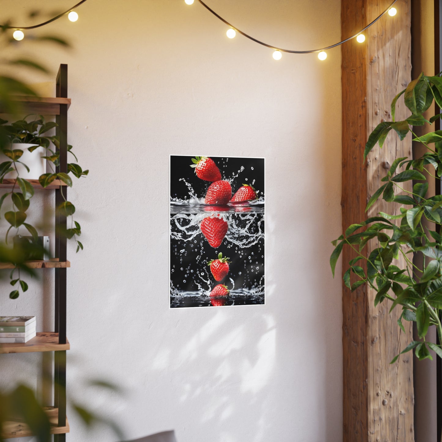 Strawberries AI Gen Photo Art Paper Posters