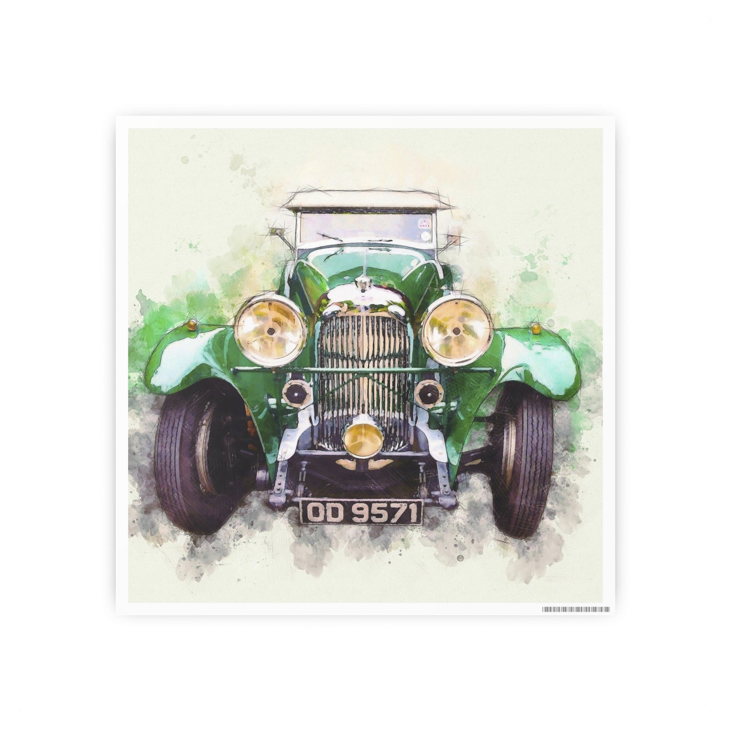 Car Photo Art Paper Posters
