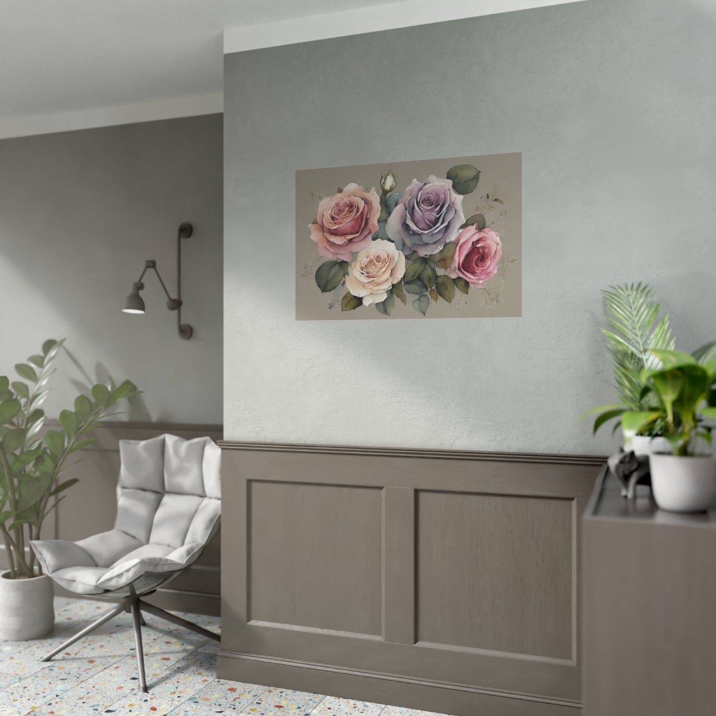 Roses AI Gen Rolled Posters