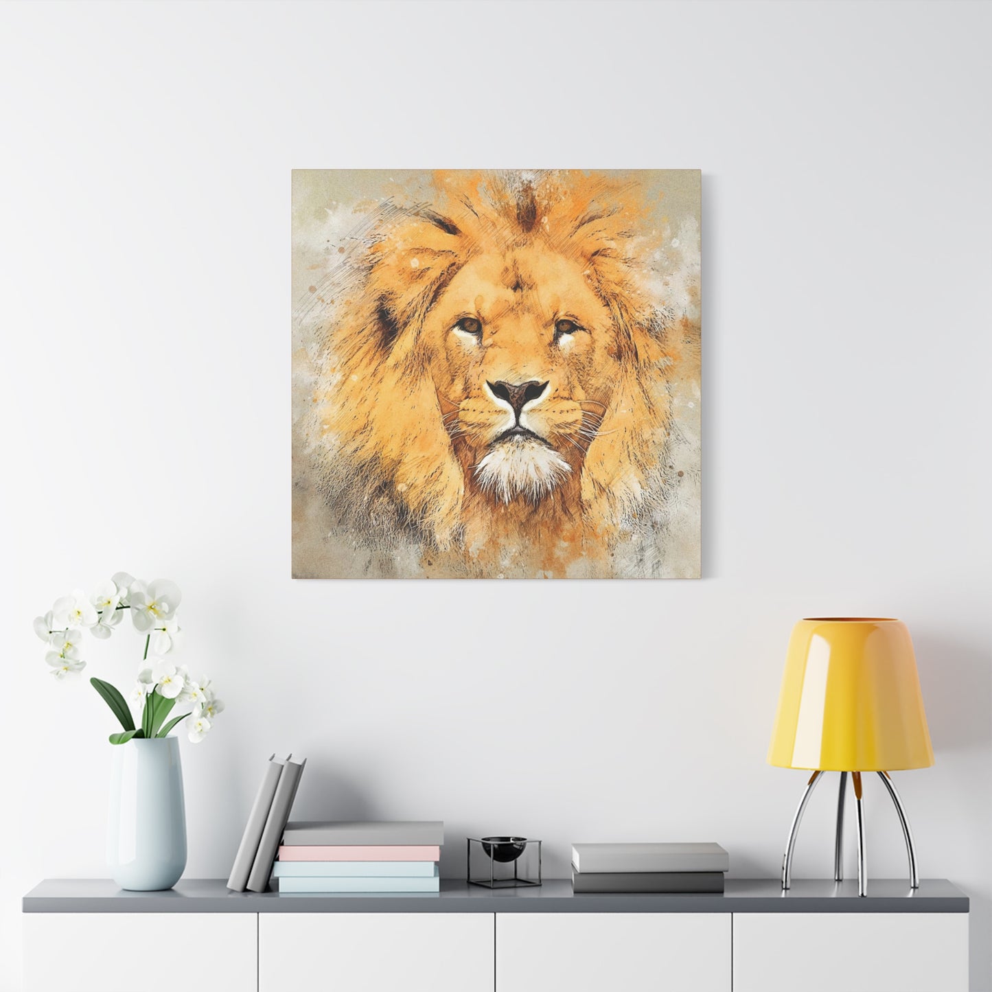 Lion Matte Canvas, Stretched, 1.25"