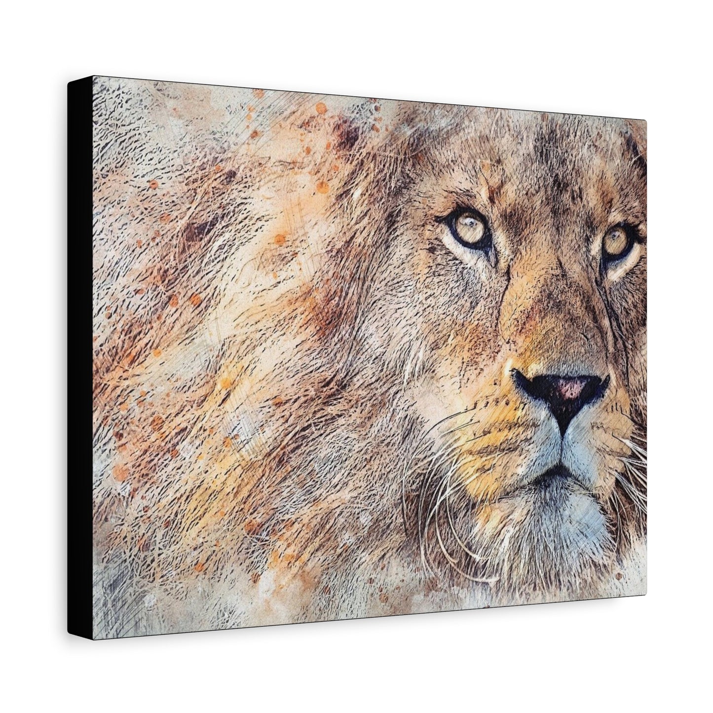Lion Matte Canvas, Stretched, 1.25"