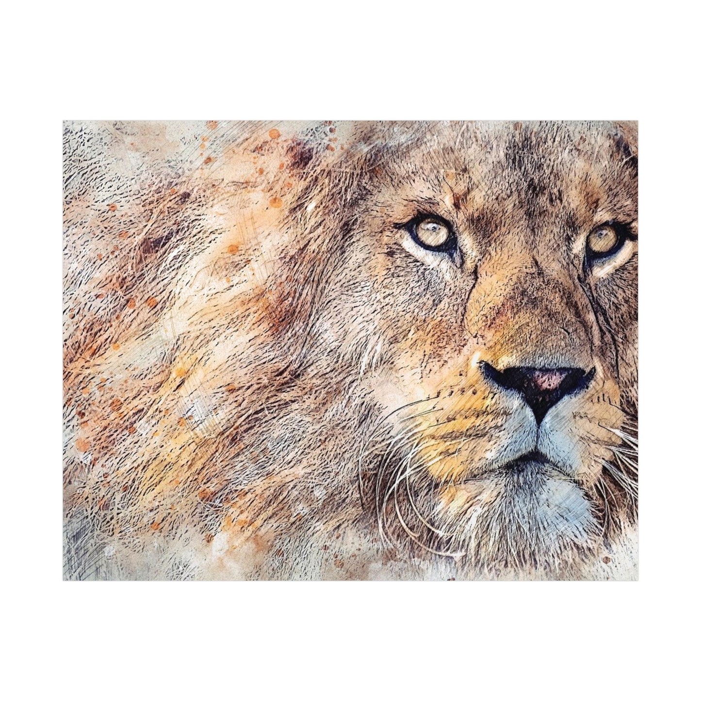 Lion Rolled Posters