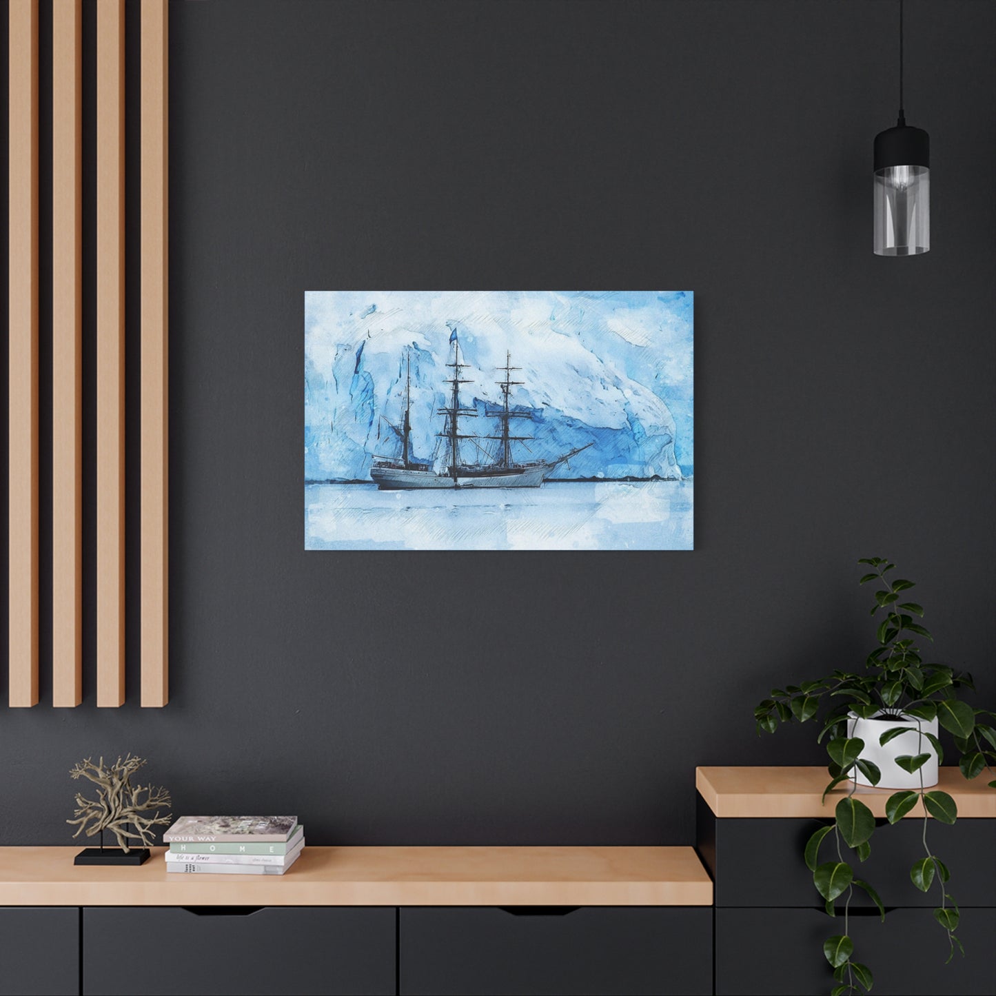 Ship Matte Canvas, Stretched, 1.25"