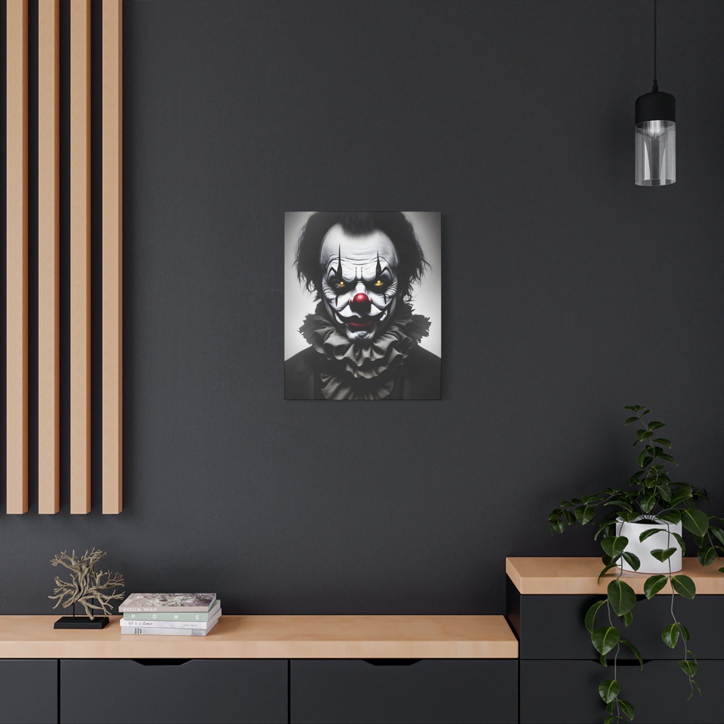 Clown AI Gen Matte Canvas, Stretched, 1.25"
