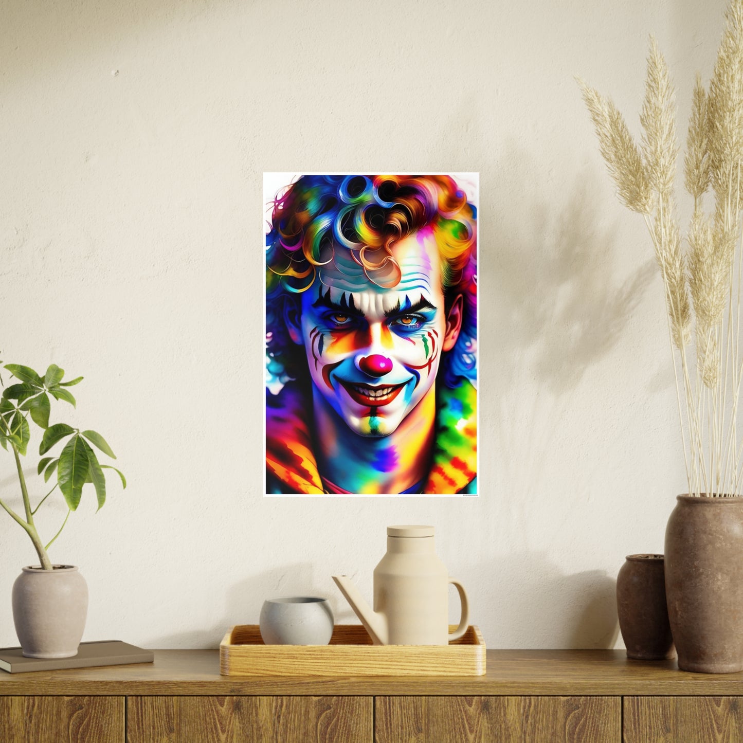 Clown AI Gen Photo Art Paper Posters