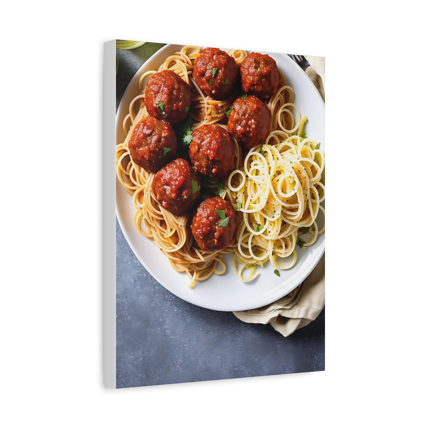 Spaghetti AI Gen Matte Canvas, Stretched, 1.25"