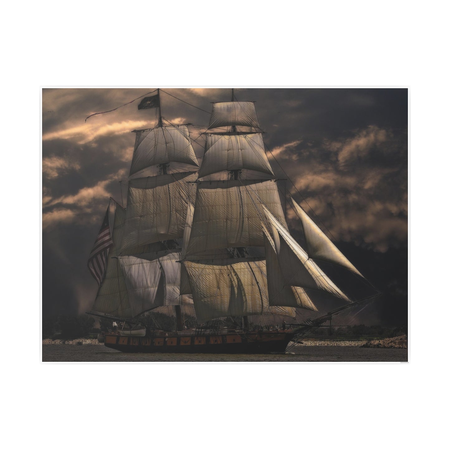 Sailing Ship Photo Art Paper Posters