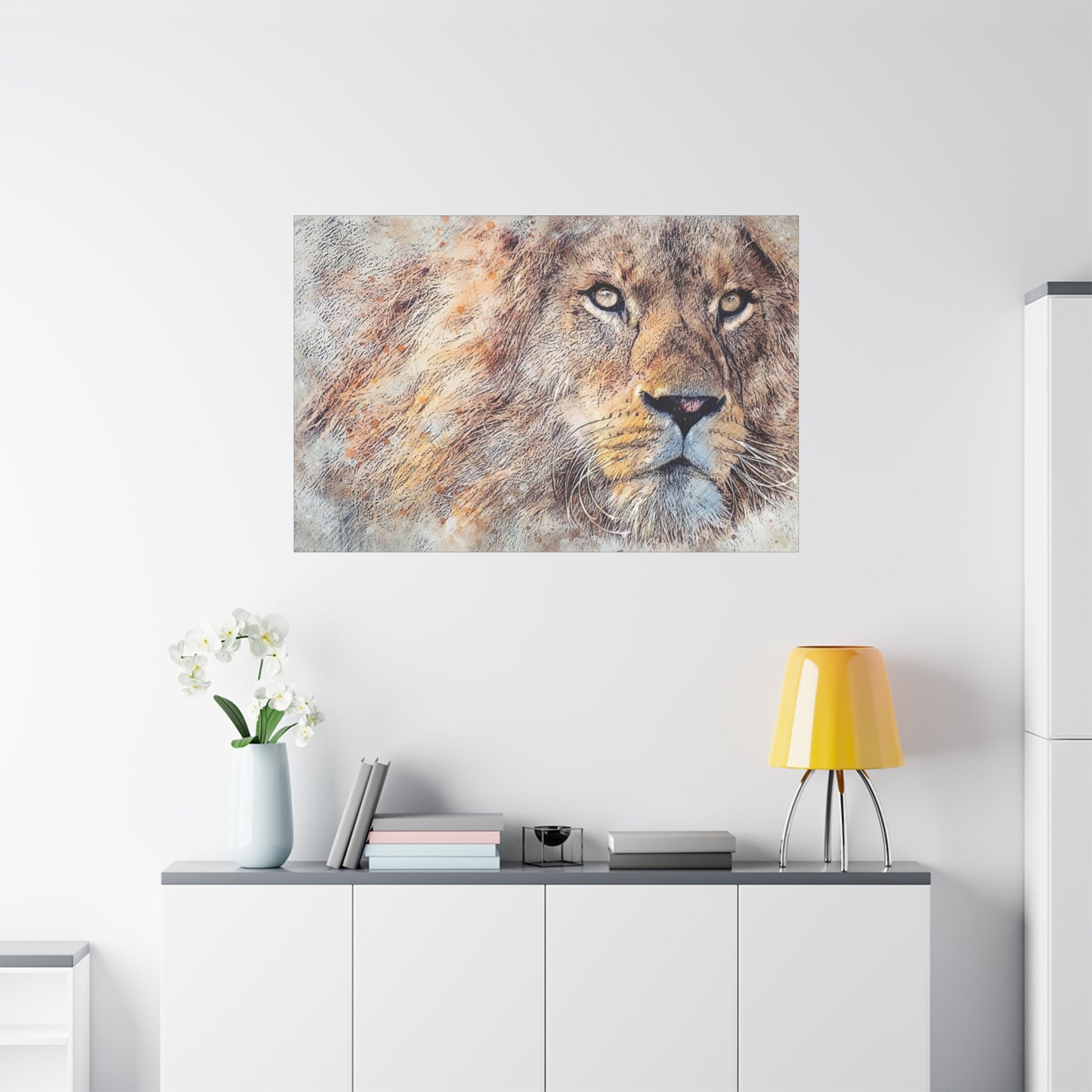 Lion Matte Canvas, Stretched, 1.25"