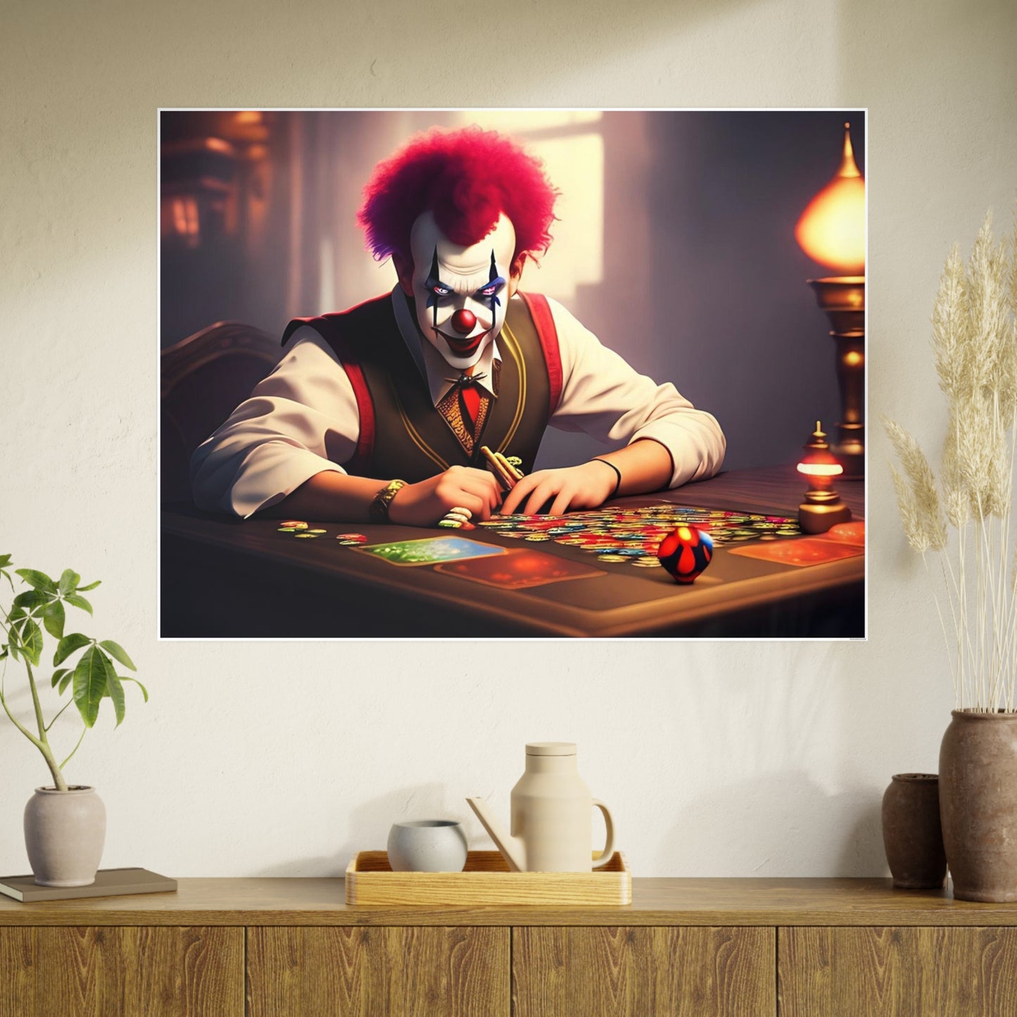 Clown AI Gen Photo Art Paper Posters