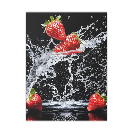 Strawberry AI Gen Photo Art Paper Posters