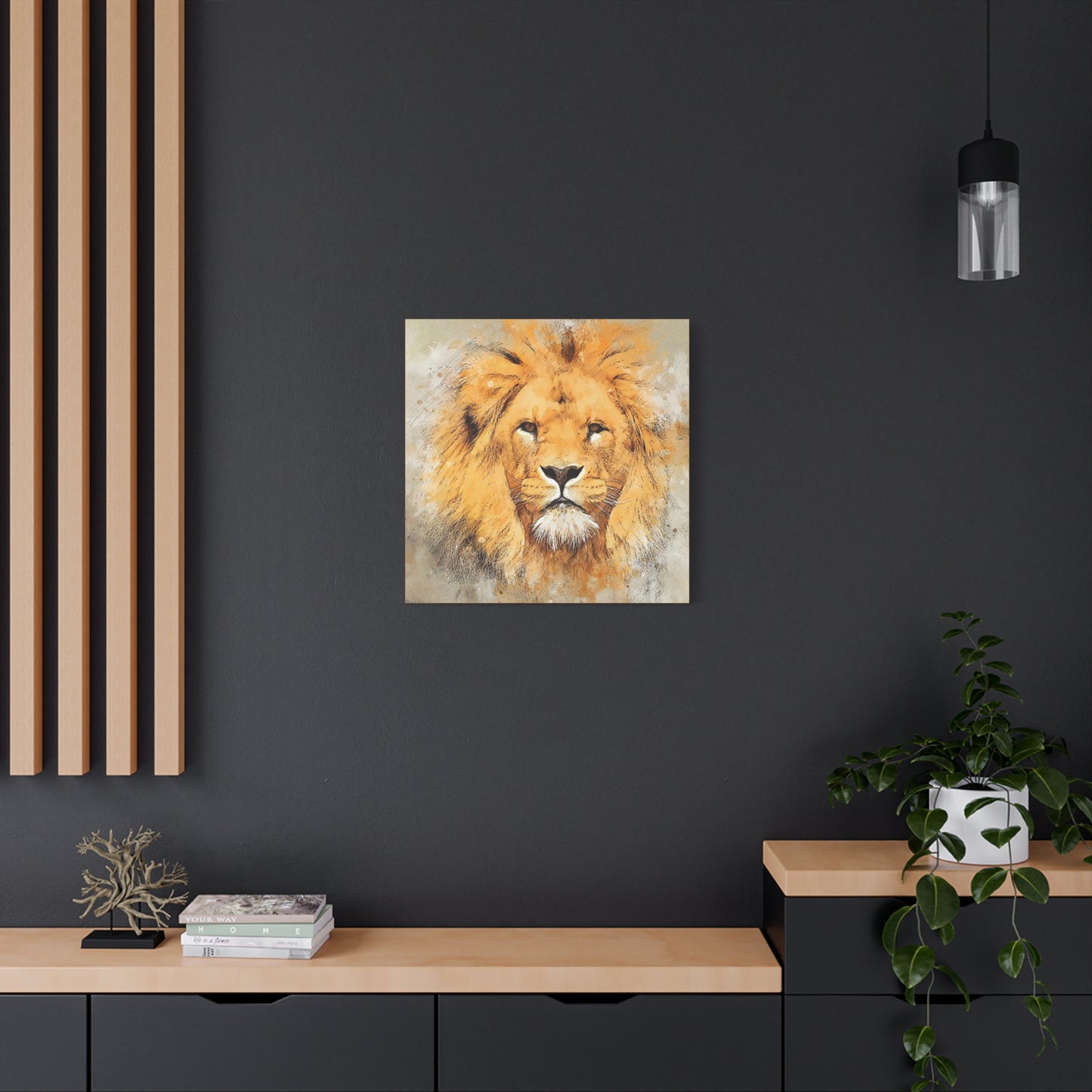 Lion Matte Canvas, Stretched, 1.25"
