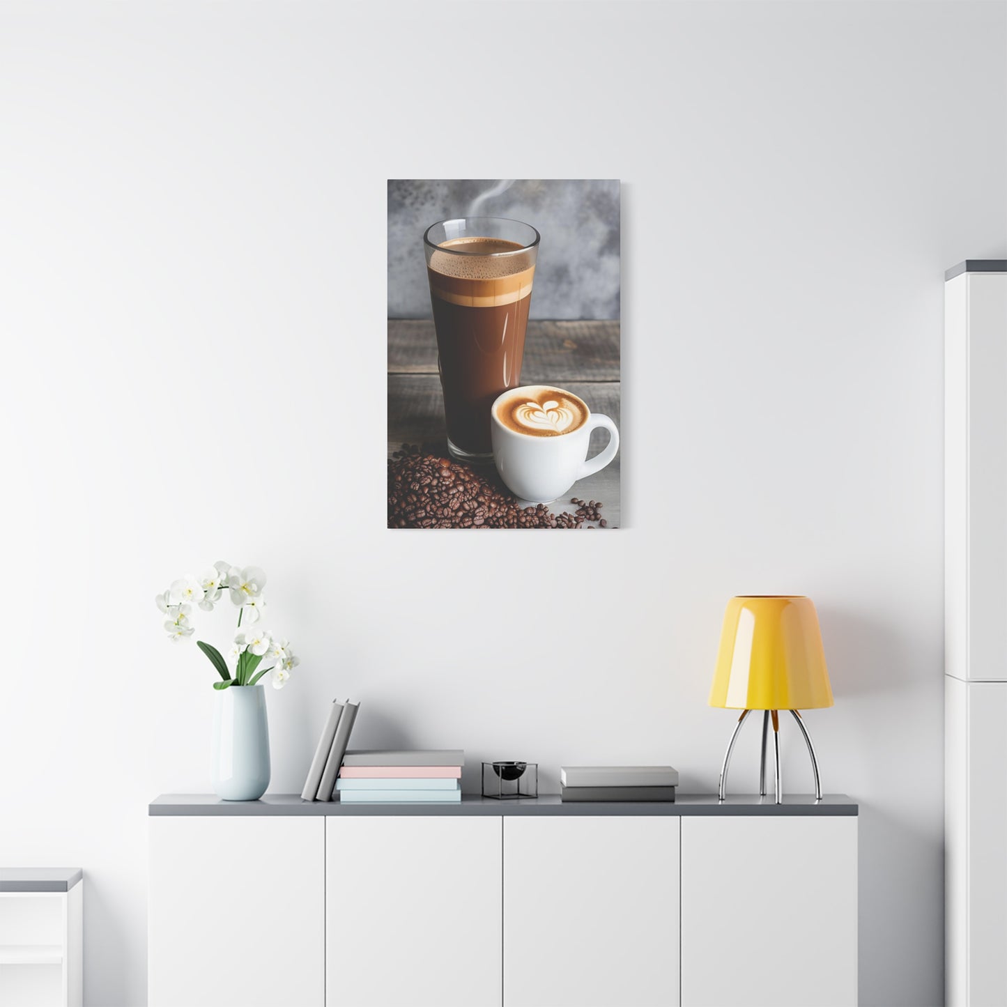 Coffee AI Gen Matte Canvas, Stretched, 1.25"