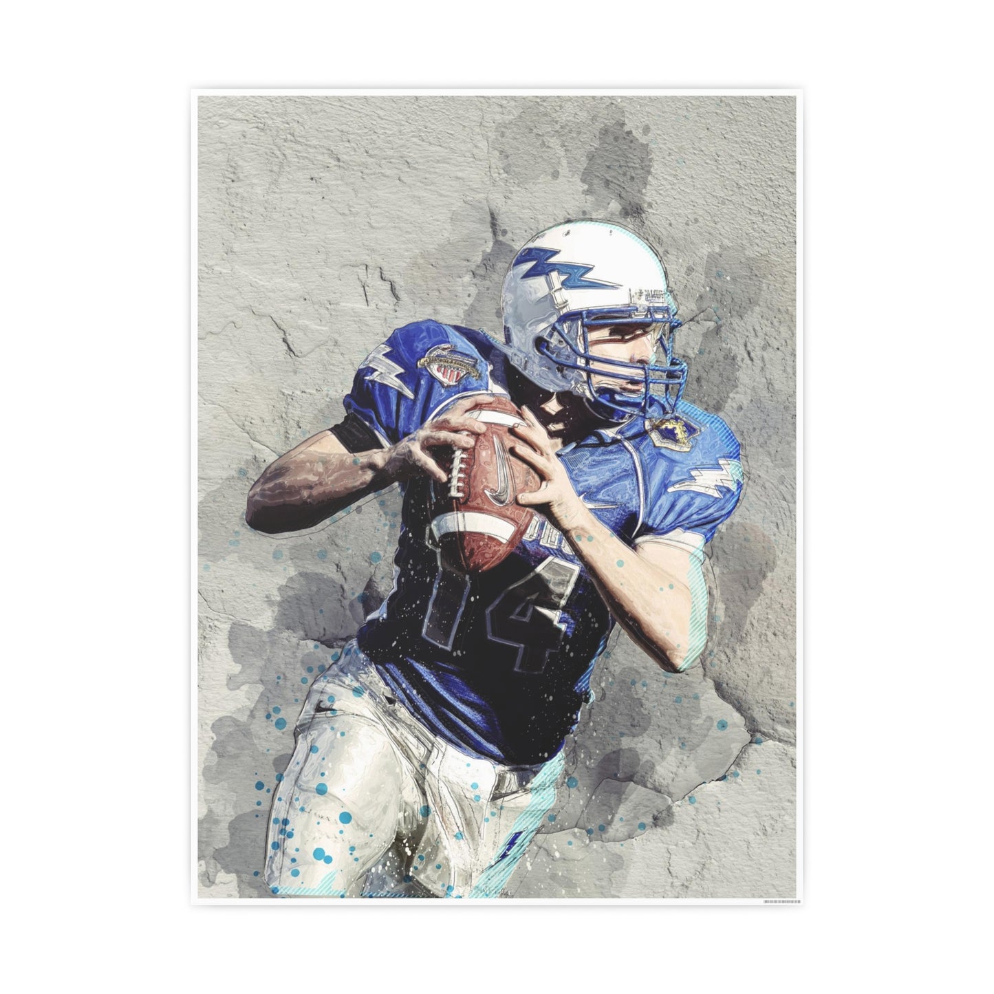 Quarterback Photo Art Paper Posters