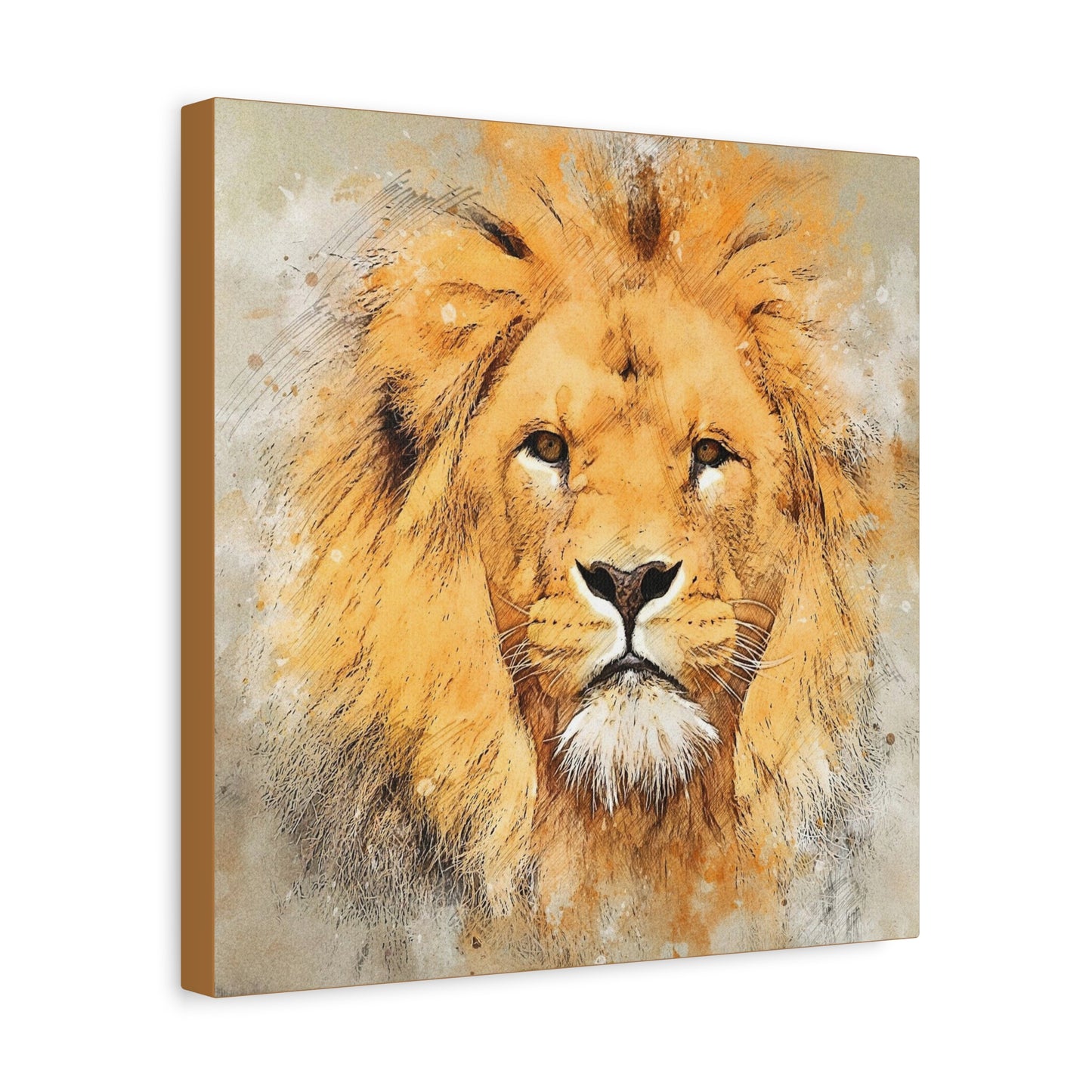 Lion Matte Canvas, Stretched, 1.25"