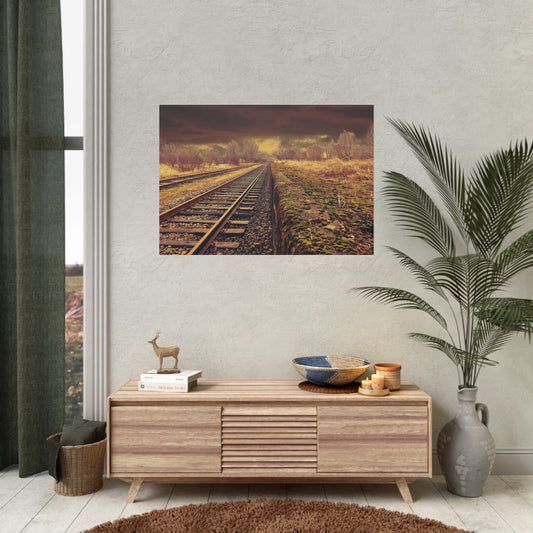 Tracks Rolled Posters