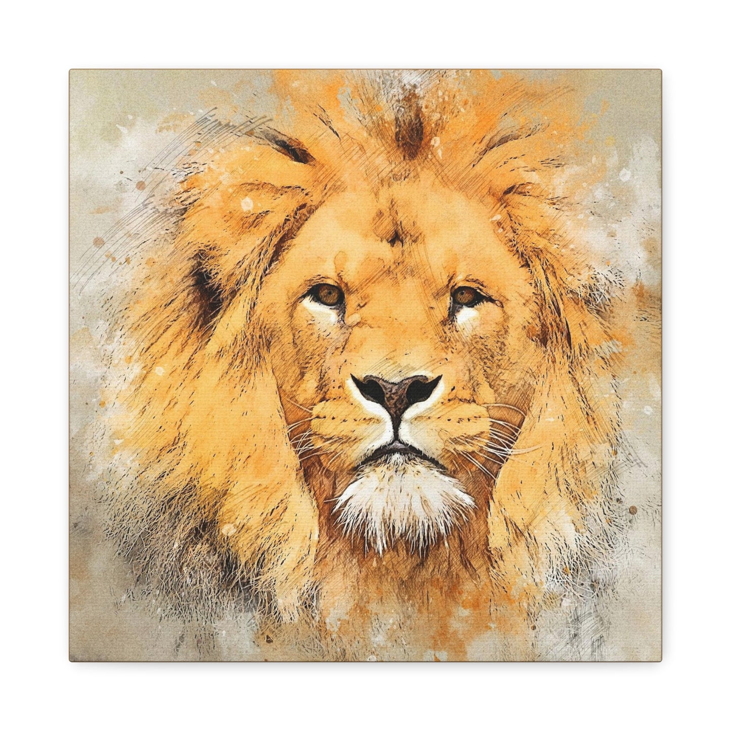 Lion Matte Canvas, Stretched, 1.25"