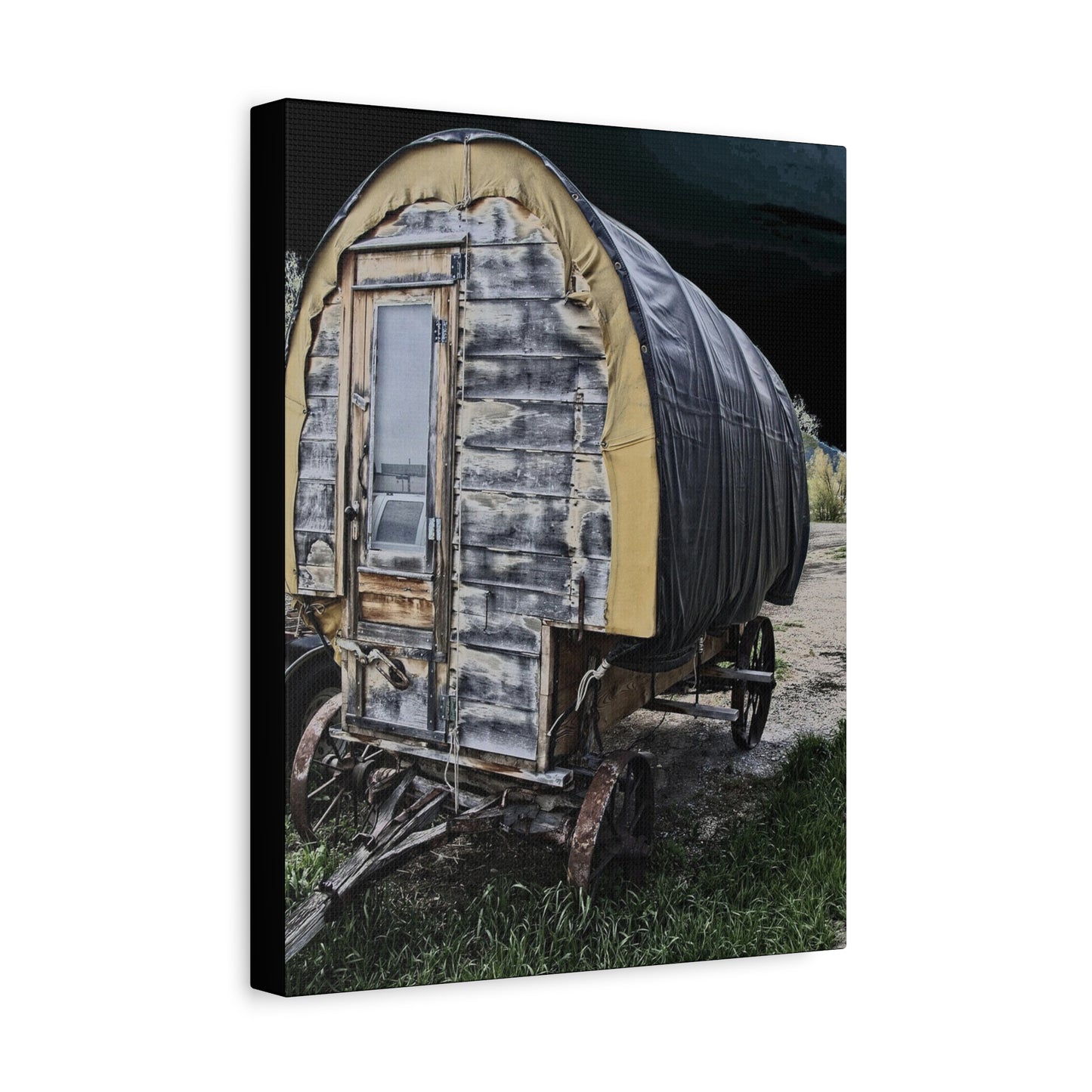 Chuck Wagon Matte Canvas, Stretched, 1.25"