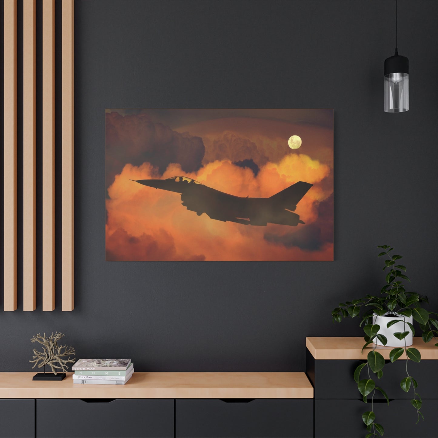 Jet Fighter Matte Canvas, Stretched, 1.25"