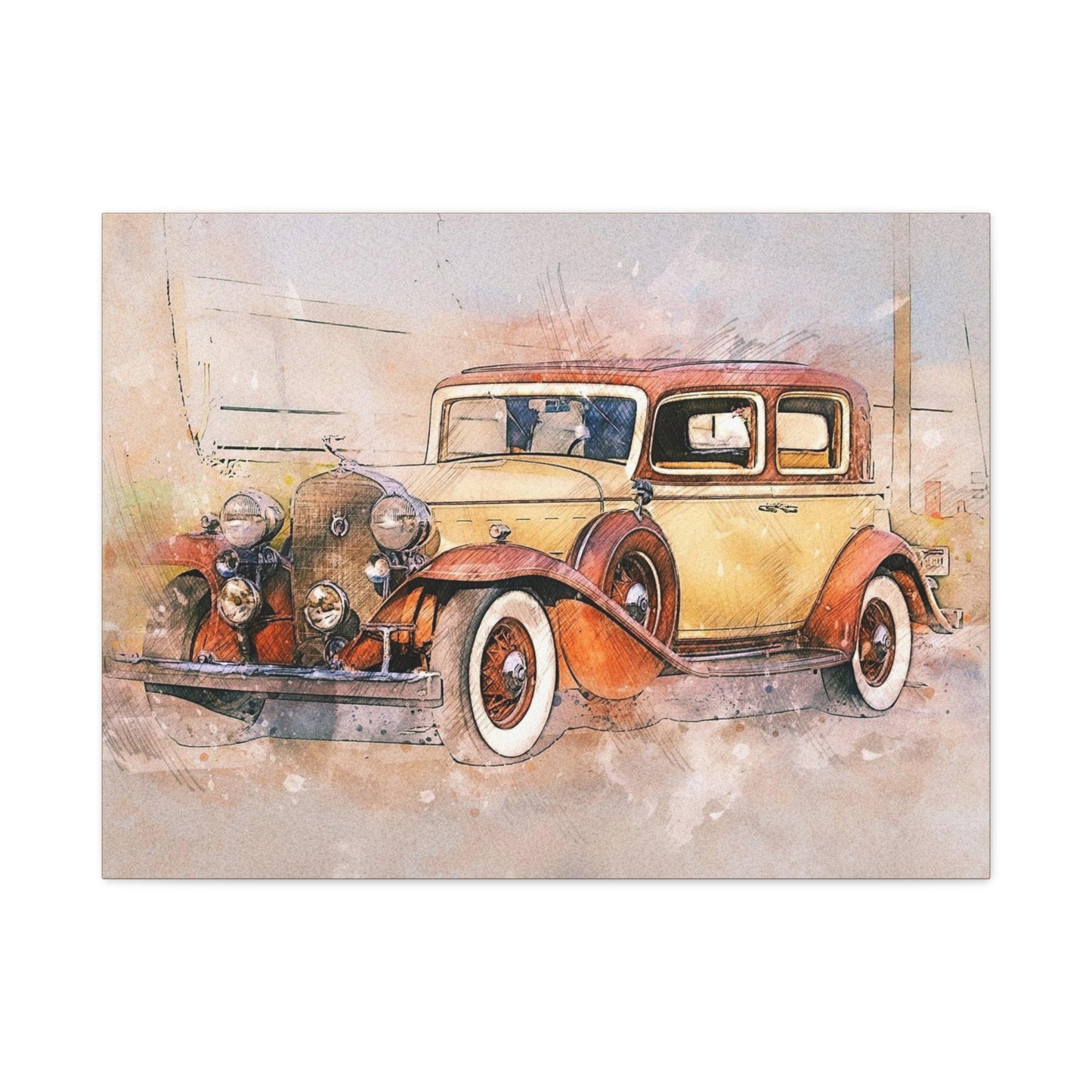 Cadillac Matte Canvas, Stretched, 1.25"