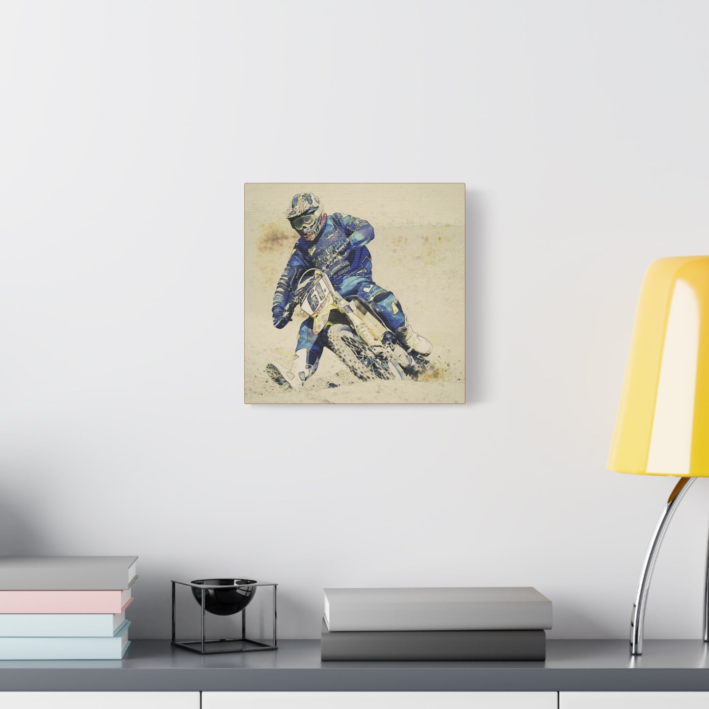 Motocross Matte Canvas, Stretched, 1.25"