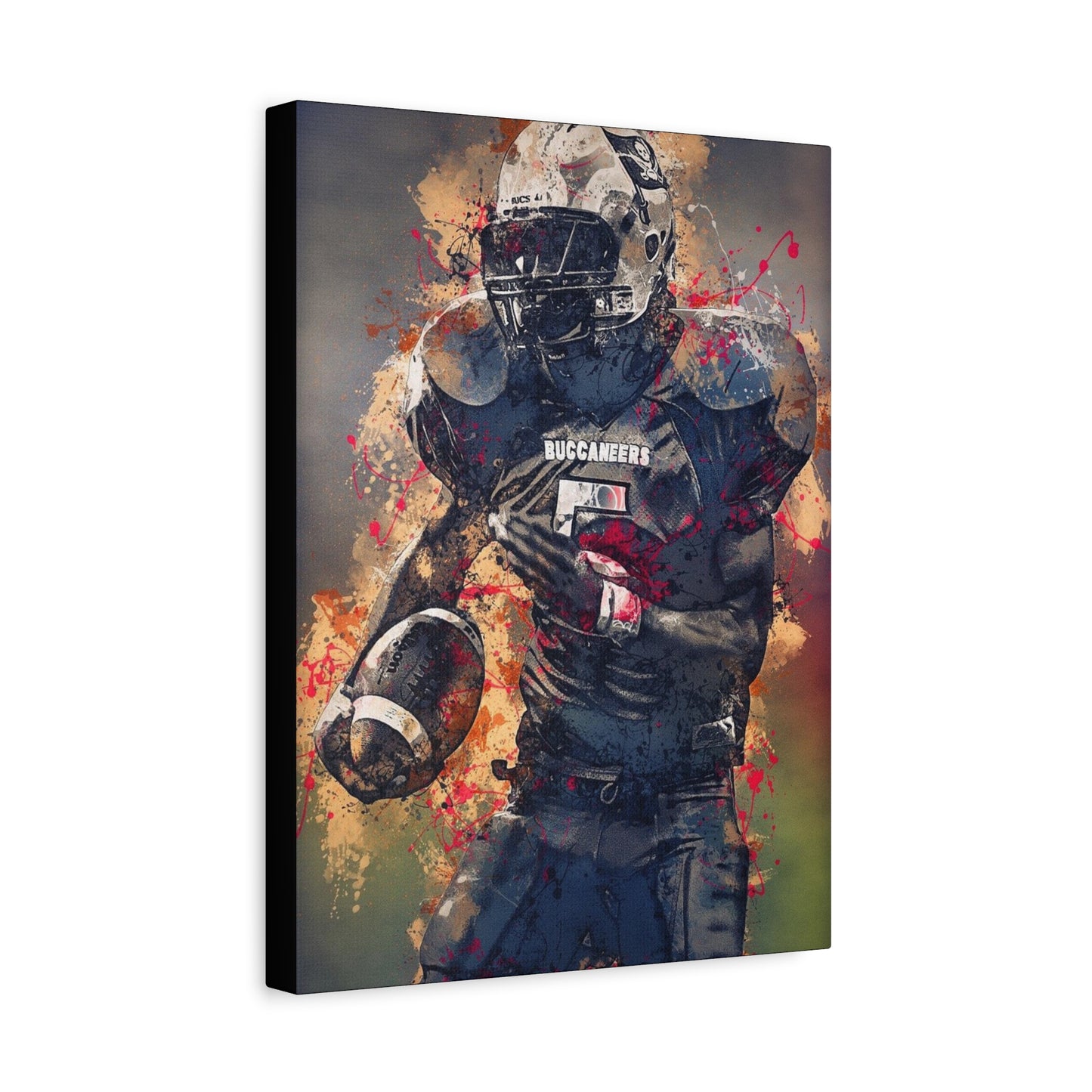 Football Matte Canvas, Stretched, 1.25"