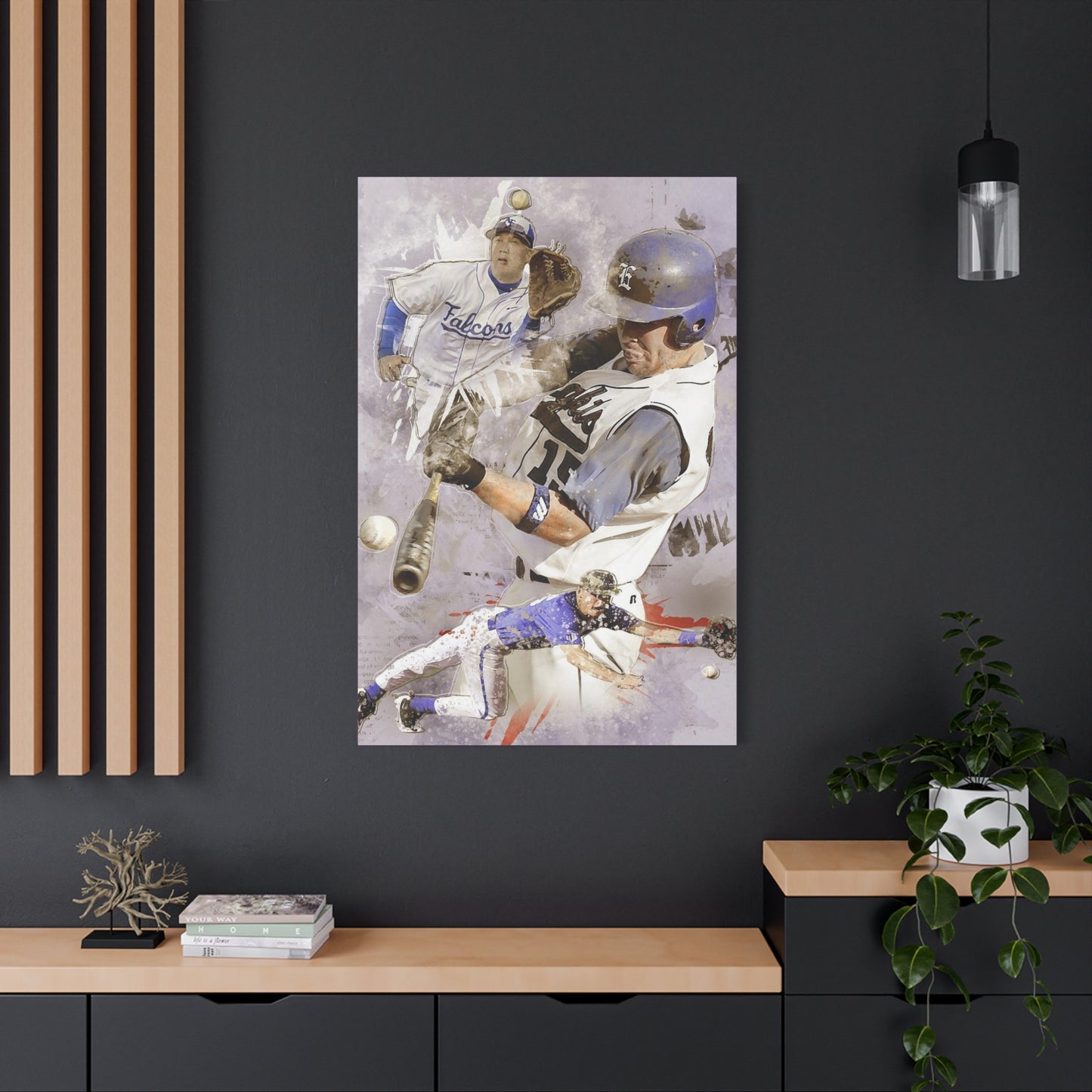 Baseball Matte Canvas, Stretched, 1.25"