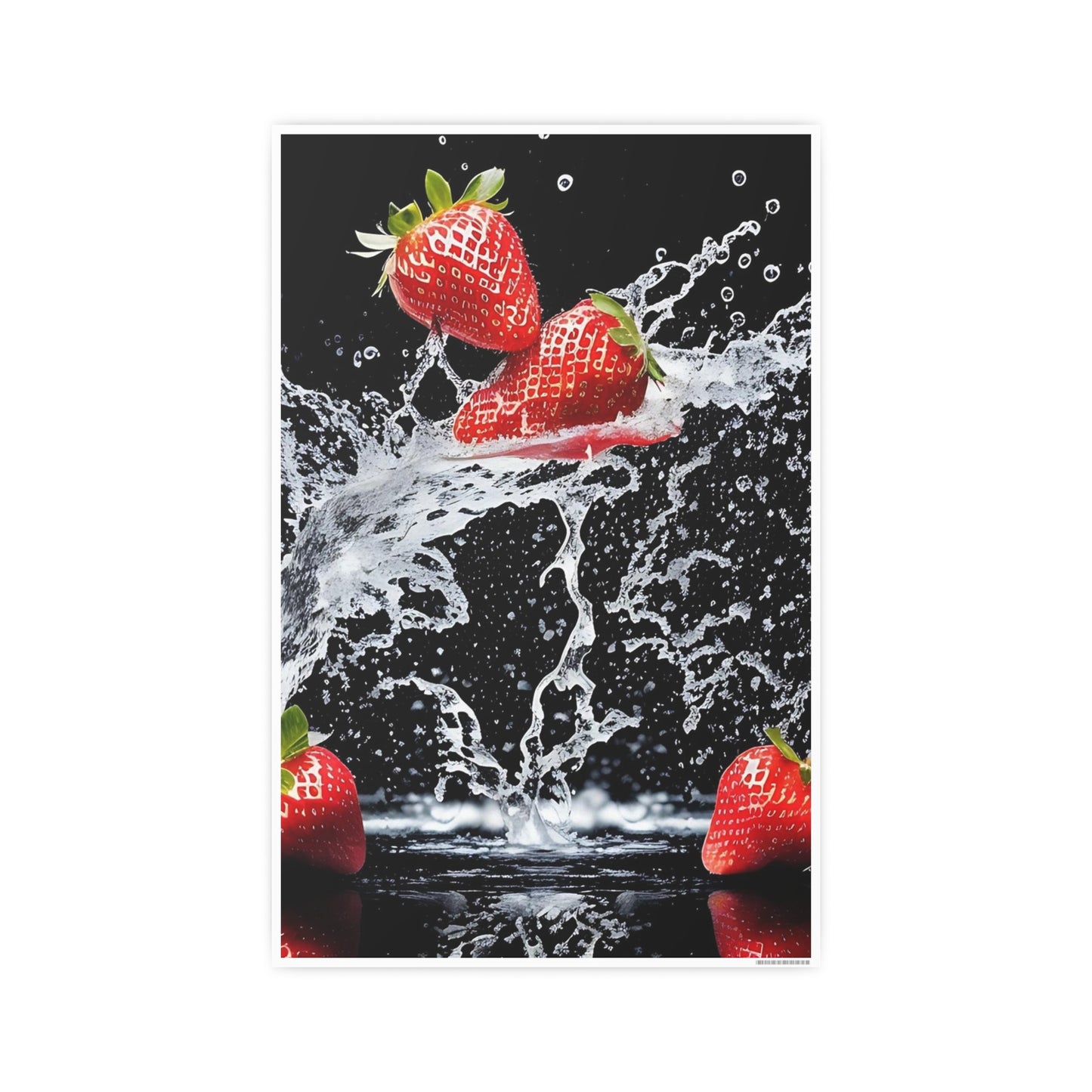 Strawberry AI Gen Photo Art Paper Posters