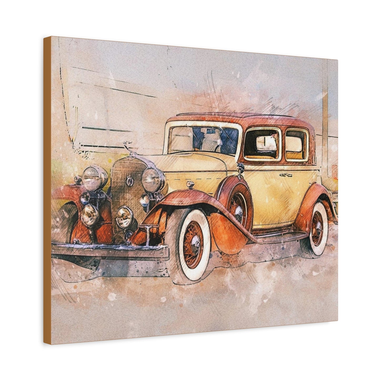Cadillac Matte Canvas, Stretched, 1.25"