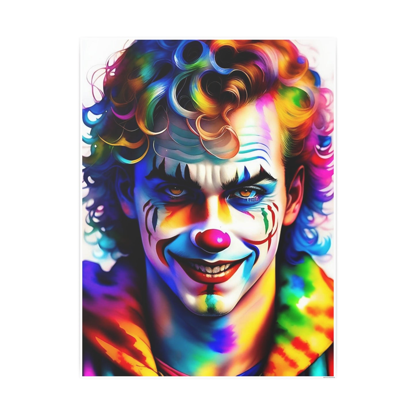 Clown AI Gen Photo Art Paper Posters